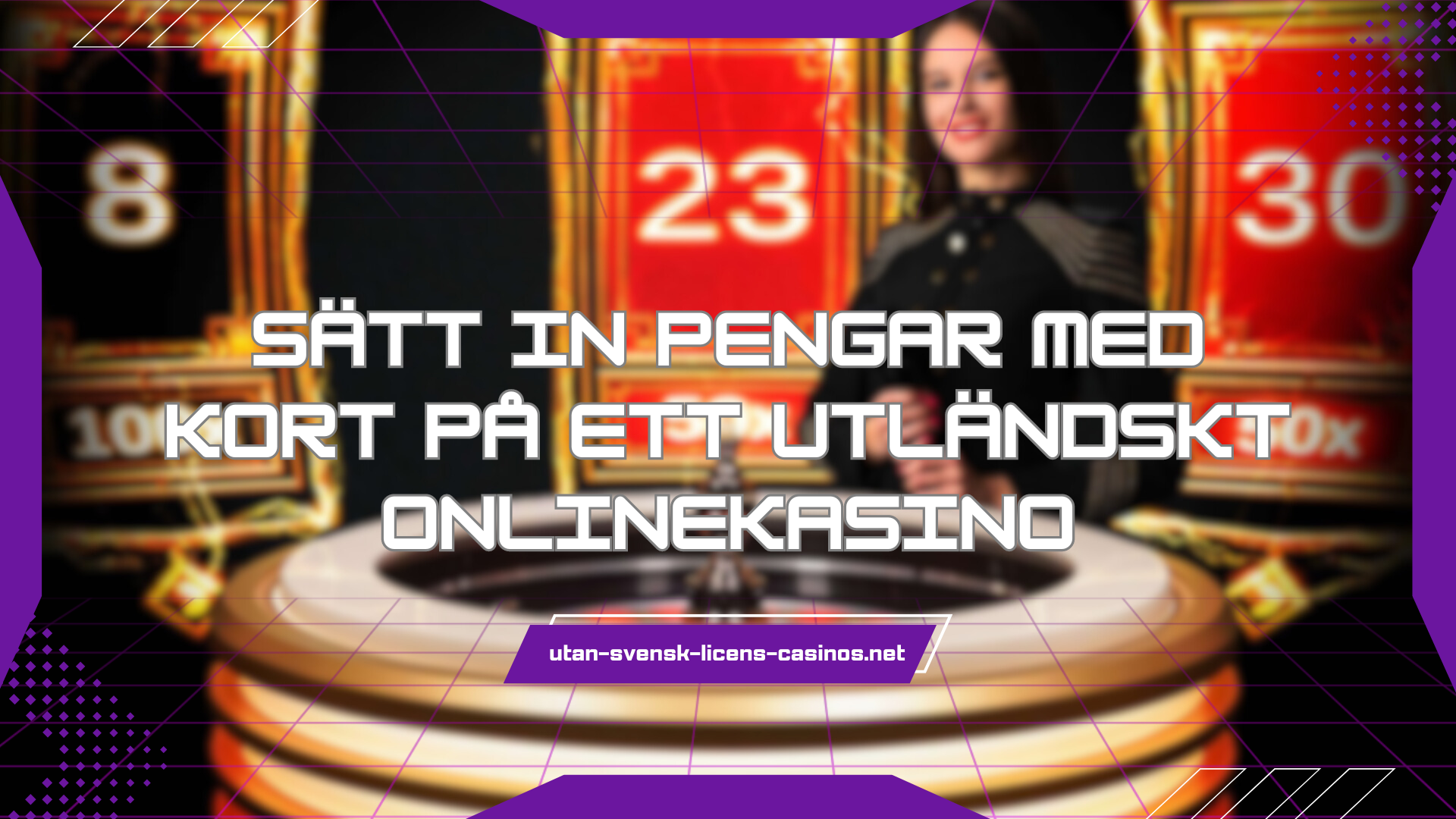 Sätt in pengar med kort på ett utländskt onlinekasino